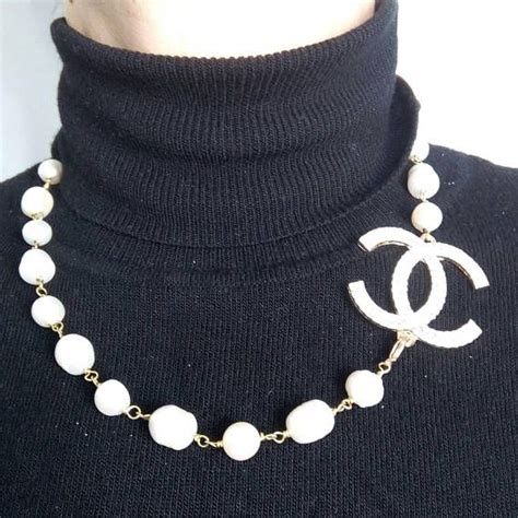 collana chanel perle bianche e nere|collane gioielli.